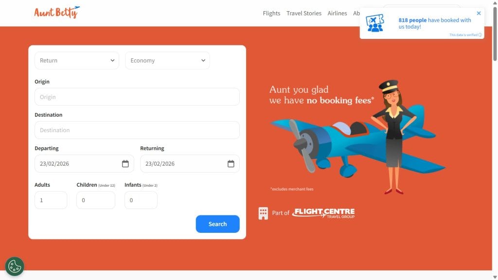 aunt betty promo code screenshot